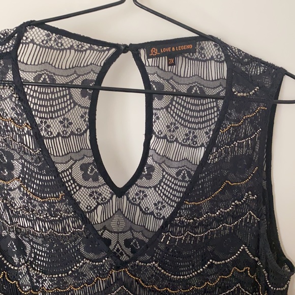 Black see through Blouse - Picture 2 of 5